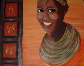 Africaine-souriante-par-Tchusss