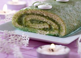 Bûche à la pistache