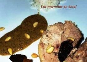 DINDE DE NOEL AU MASCARPONE, MORILLES ET PIGNONS DE PIN - %%sitename%%