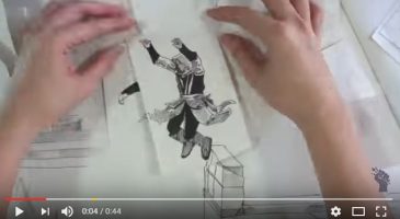 Fantastique animation papier du film Assassin's creed
