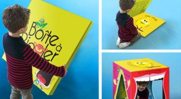 Génial : ce livre géant se transforme en cabane !