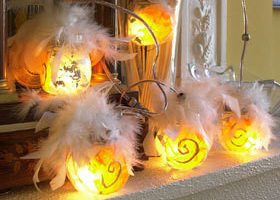Guirlande plumes d'ange - %%sitename%%