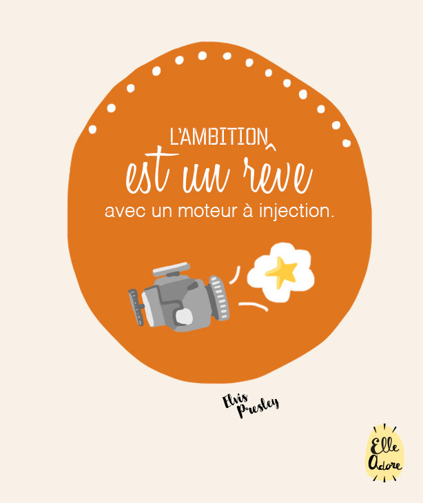 L'ambition est un rêve avec un moteur à injection