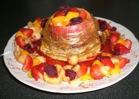 Salade de fruits dans sa pomme au caramel - %%sitename%%