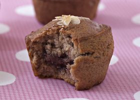 Muffins à la banane au coeur de Nutella - %%sitename%%