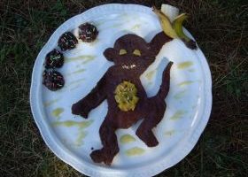 Gâteau au chocolat en forme de singe - %%sitename%%