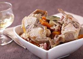 Râbles de lapin à la normande - %%sitename%%