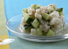 Tartare de cabillaud et concombre - %%sitename%%