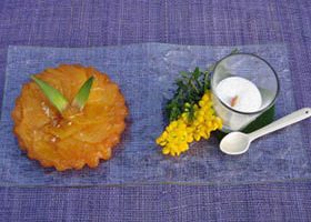 Tatin d'ananas et son émulsion à la noix de coco - %%sitename%%