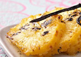 Ananas rôti à la vanille - %%sitename%%