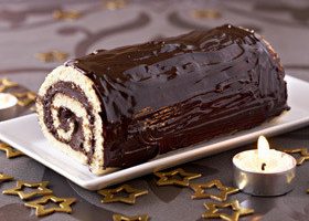Bûche à la mousse au chocolat