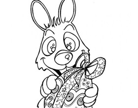 coloriage-lapin-de-paques
