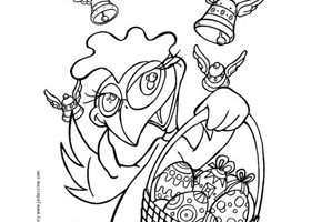 Coloriage : la poule et son panier coloriage poule et son pani - %%sitename%%