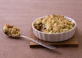 Crumble de légumes à l'indienne