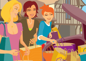Toutes en voiture pour une virée shopping !
