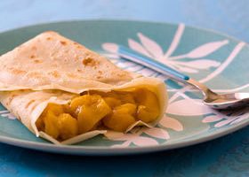 Crêpes à la mangue poêlée - %%sitename%%