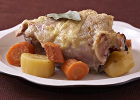 Jarret de porc gratiné au munster - %%sitename%%