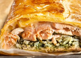 Koulibiac de saumon et épinards au Comté - %%sitename%%