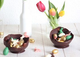 Coupelles en chocolat et fritures de Pâques - %%sitename%%