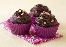 Cupcake au chocolat noir
