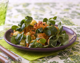 salade-de-mache-carottes-ananas