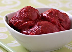 Sorbet aux framboises - %%sitename%%