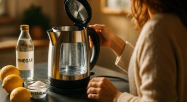 Votre bouilloire électrique est entartrée ? L'astuce pour éliminer le calcaire rapidement