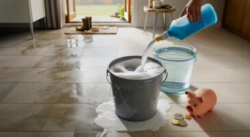 Ce geste quotidien qui rend votre carrelage terne: voici pourquoi trop de produit et d’eau chaude, même avec 5 L au seau, vous coûte cher en 2025