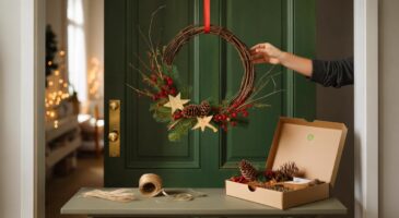 Ce kit Action à 3,99 euros relance la couronne de noël et change l’entrée en deux minutes chrono, sans outils ni colle