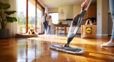Ce nettoyeur de sols Lidl à 149 euros promet un parquet qui brille sans effort: la serpillière électrique Bissell dont tout le monde parle