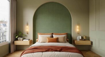 Ce papier peint à 39€/m² qui remplace la tête de lit classique : voici l’astuce que les décorateurs adoptent massivement en 2025