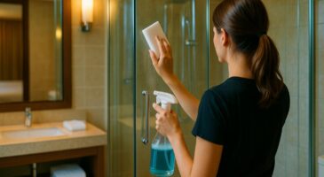 Ce secret d'hôtel pour des parois de douche impeccables : l'astuce simple et économique à adopter chez vous !