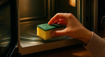 Ce geste simple réduit 60% des bactéries sur votre éponge : l'astuce micro-ondes à connaître absolument !