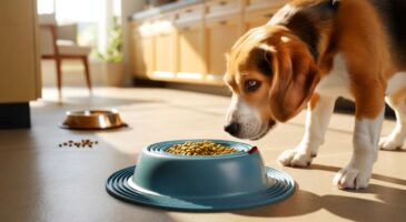 Voici l’astuce en 1 geste pour en finir avec les croquettes autour de la gamelle: la gamelle anti-débordement s’impose dans nos cuisines
