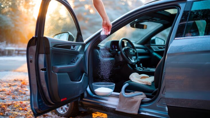 Ce bicarbonate de soude dans la voiture: l’astuce gratuite qui efface les mauvaises odeurs et ravive l’habitacle avant l’hiver 2025