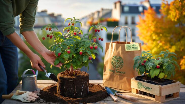 Ce framboisier bio à moins de 5 € chez Botanic séduit en automne 2025, voici la variété Autumn Bliss dont le prix surprend et qu'on plante maintenant