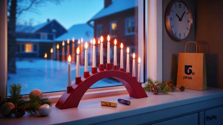 Ce pont de bougies JYSK à 4 euros en novembre 2025 fait entrer noël chez vous sans effort, et l'offre cache un détail rassurant