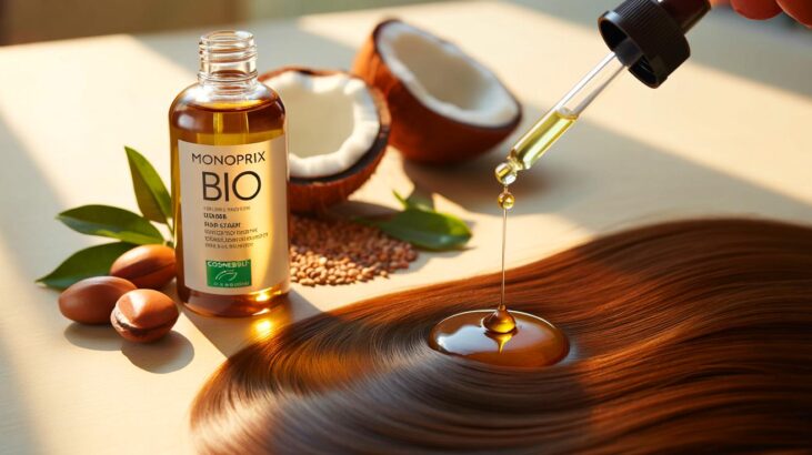 Ce sérum pour cheveux secs à moins de 6 euros chez Monoprix fait parler en 2025, et ses trois huiles promettent des pointes nettes et brillantes
