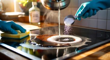 Oubliez le vinaigre : cet ingrédient miracle dissout la graisse brûlée en quelques secondes