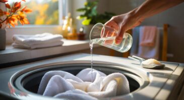 Voici la combine d’automne 2025 pour des serviettes sans odeur après lavage, avec un simple verre de vinaigre blanc
