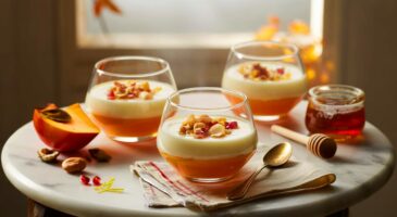 Voici la panna cotta au kaki qui fait parler en novembre 2025, dessert crémeux et express pour des fins de repas très françaises