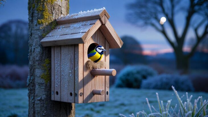 Voici le nichoir d’hiver recommandé par la LPO qui protège vraiment les mésanges en novembre 2025, et le détail qui change tout la nuit