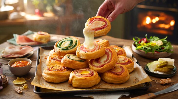 Voici les feuilletés jambon-fromage qui font l’apéro en novembre 2025, croustillants à 200 °C et prêts en 20 minutes
