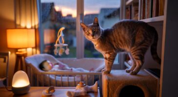 Voici pourquoi certains chats changent d’attitude quand la famille s’agrandit, ce détail sensoriel qui déstabilise tout