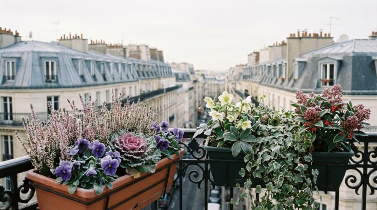 Balcon : ces plantes et gestes simples gardent vos jardinières d’hiver superbes quand celles des voisins gèlent