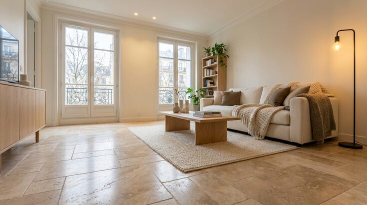 Carrelage XXL gris : ce format chaleureux que les rénovations 2025 s’arrachent va le faire paraître ringard chez vous