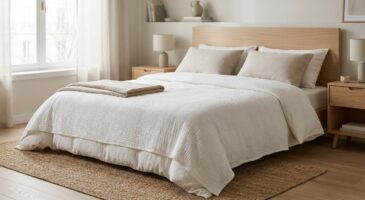 Ce couvre-lit en coton Alinéa à 33 € transforme votre chambre glaciale en cocon avant la fin de l'hiver