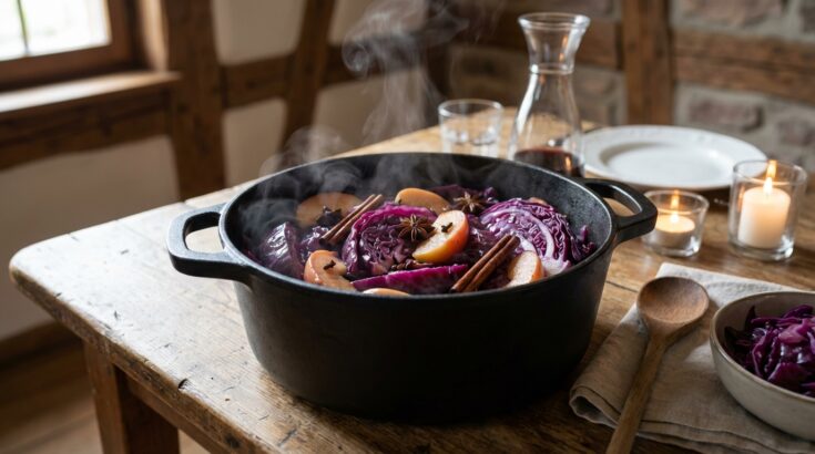 Ce plat d’hiver au chou rouge et aux pommes devient irrésistible grâce à cette cuisson toute simple