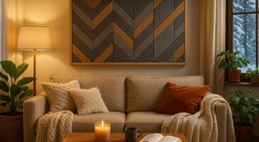 Ce simple objet mural Action à 10 € a vraiment changé le bruit et le style de mon salon sans travaux