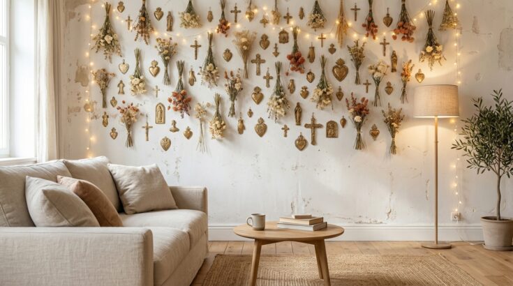 Cette déco sacrée à moins de 20 € transforme un mur blanc et affole Instagram, sans percer un seul trou